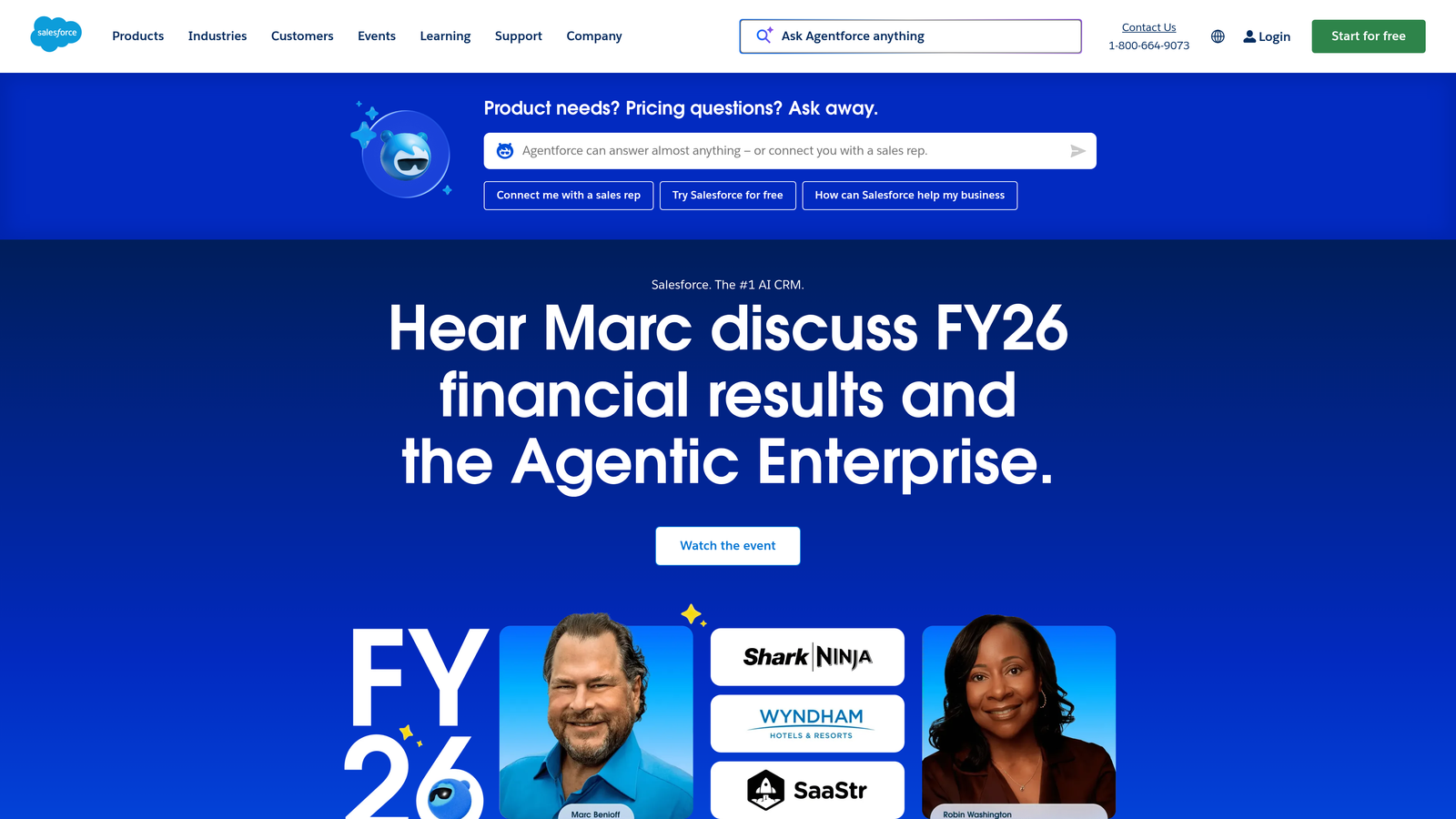 Screenshot of Salesforce Einstein Lead Scoring website