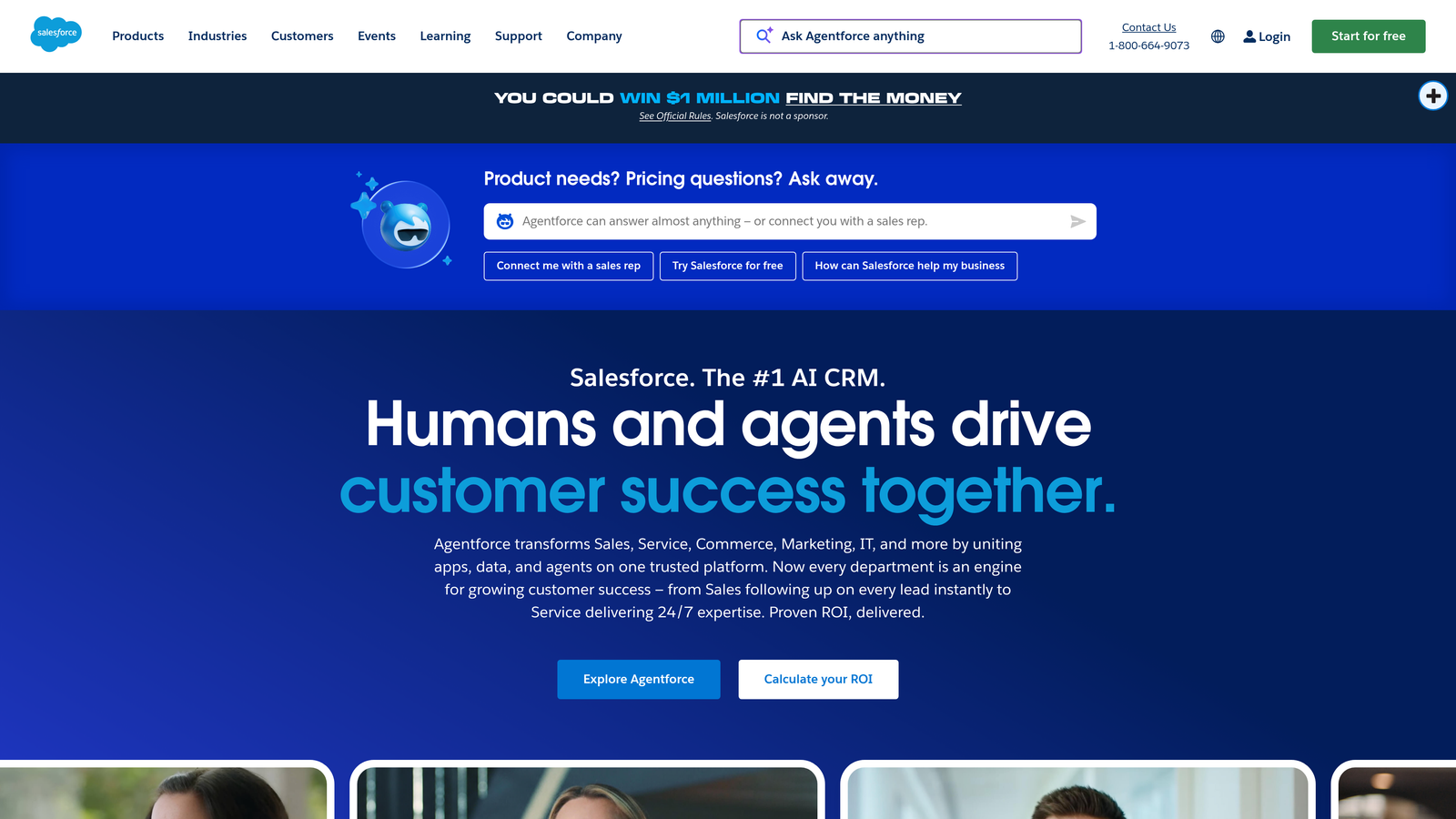 Screenshot of Salesforce Einstein website
