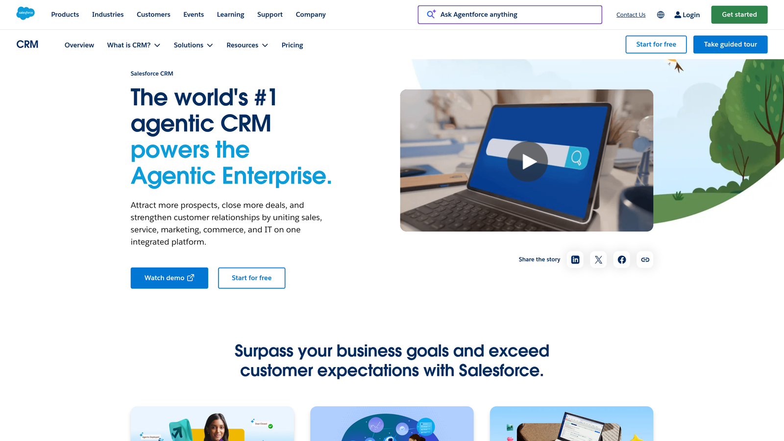 Screenshot of Salesforce Web-to-Lead website