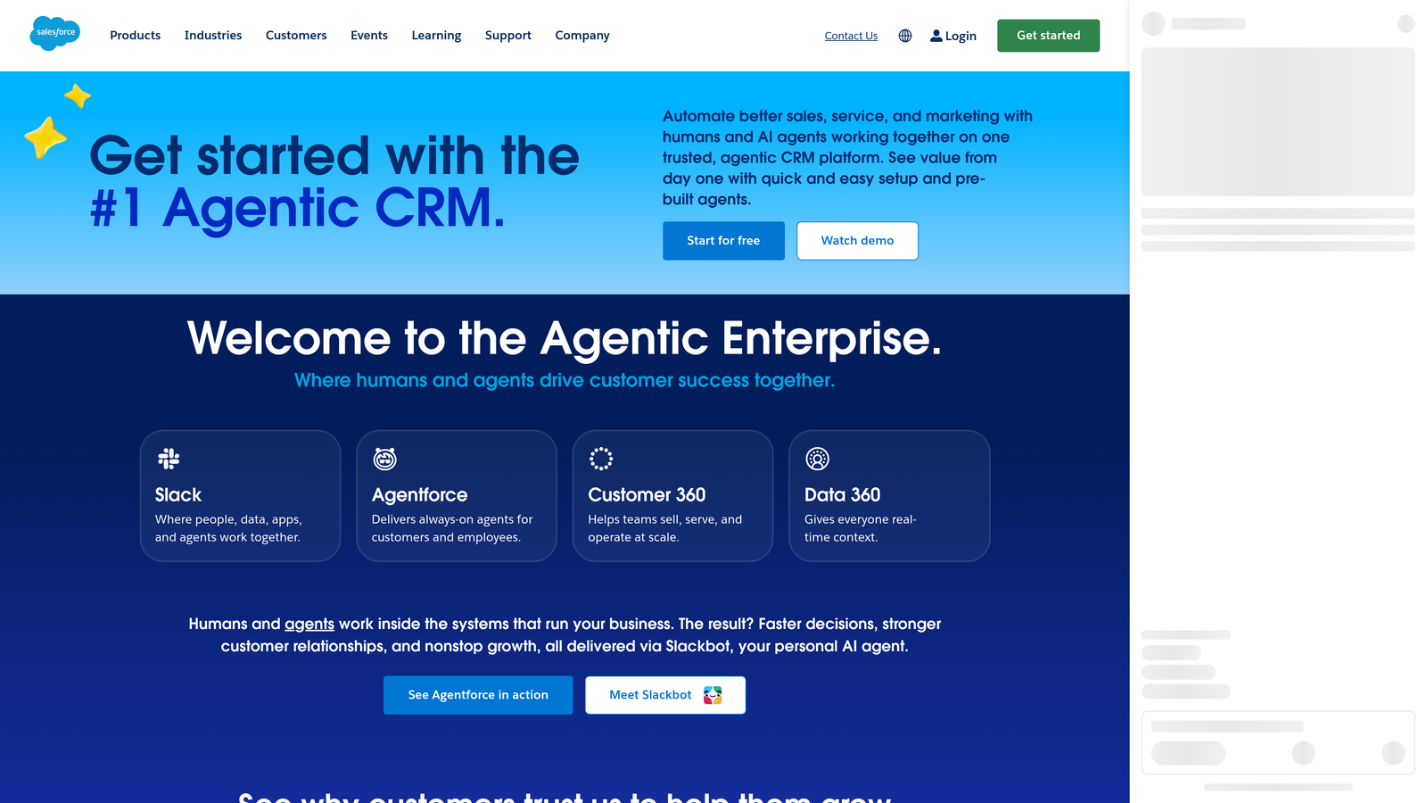 Screenshot of Salesforce Web-to-Lead website