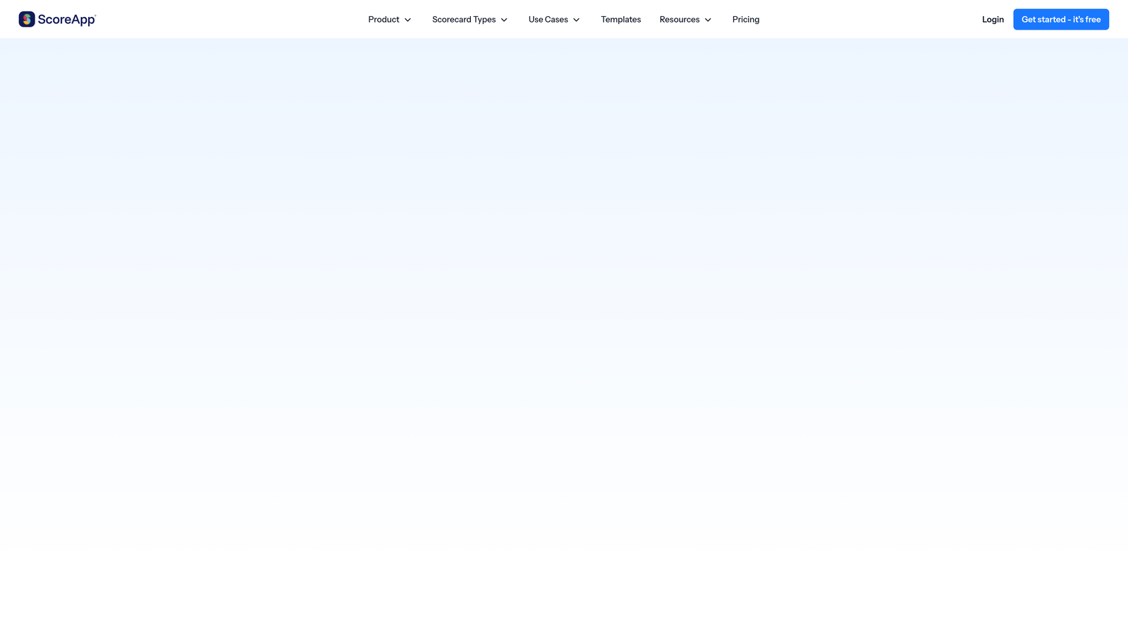 Screenshot of ScoreApp website