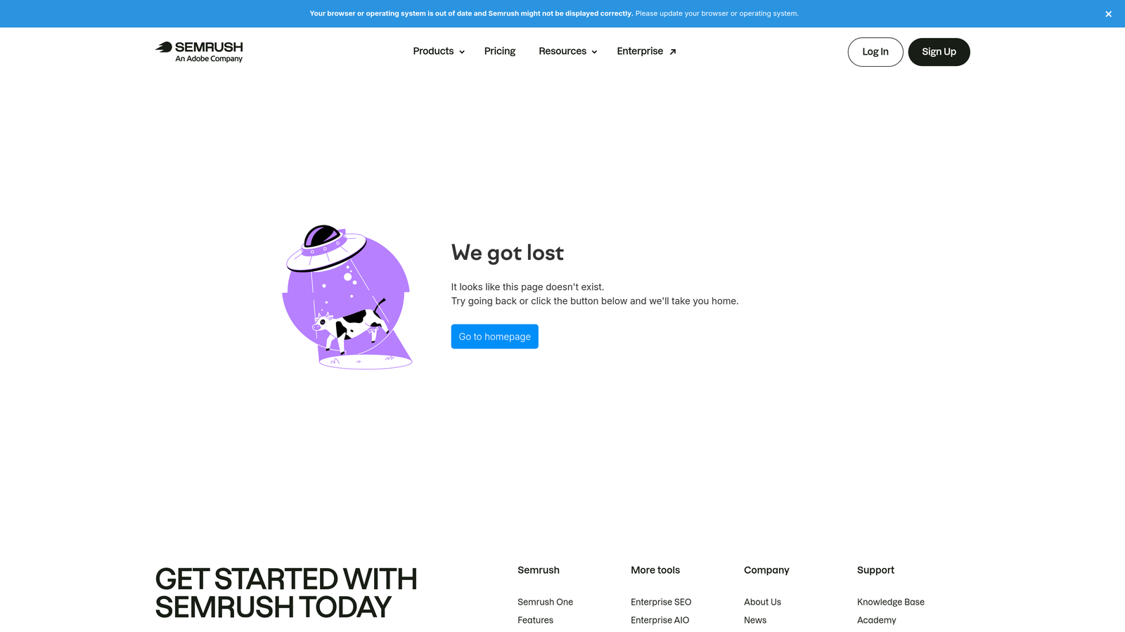 Screenshot of Semrush Content Shake AI website