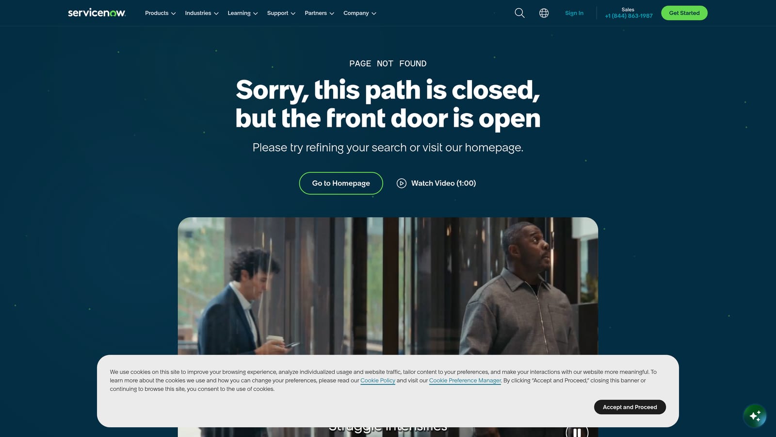 Screenshot of ServiceNow AI Agents (Now Assist) website
