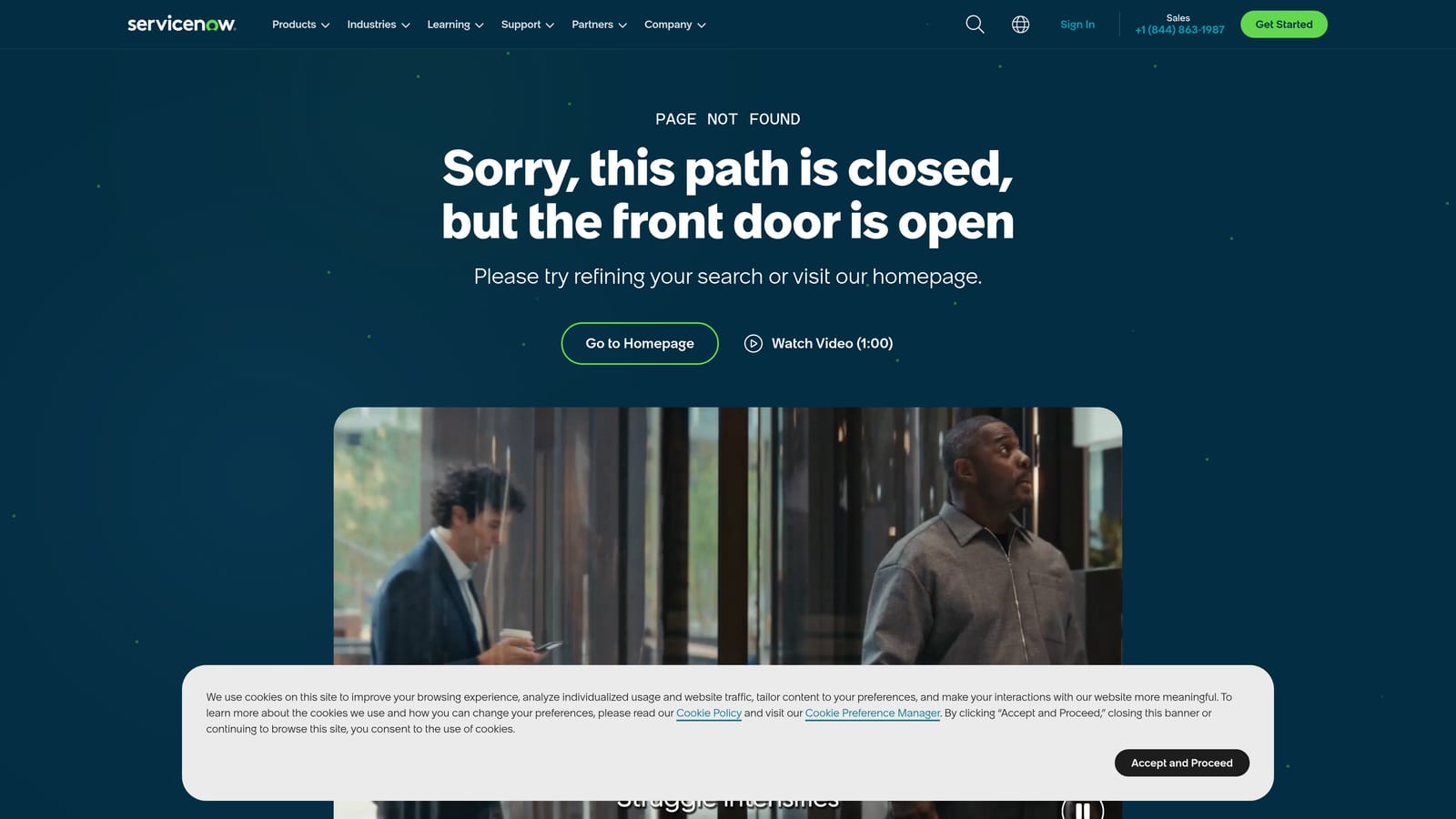 Screenshot of ServiceNow Now Assist website