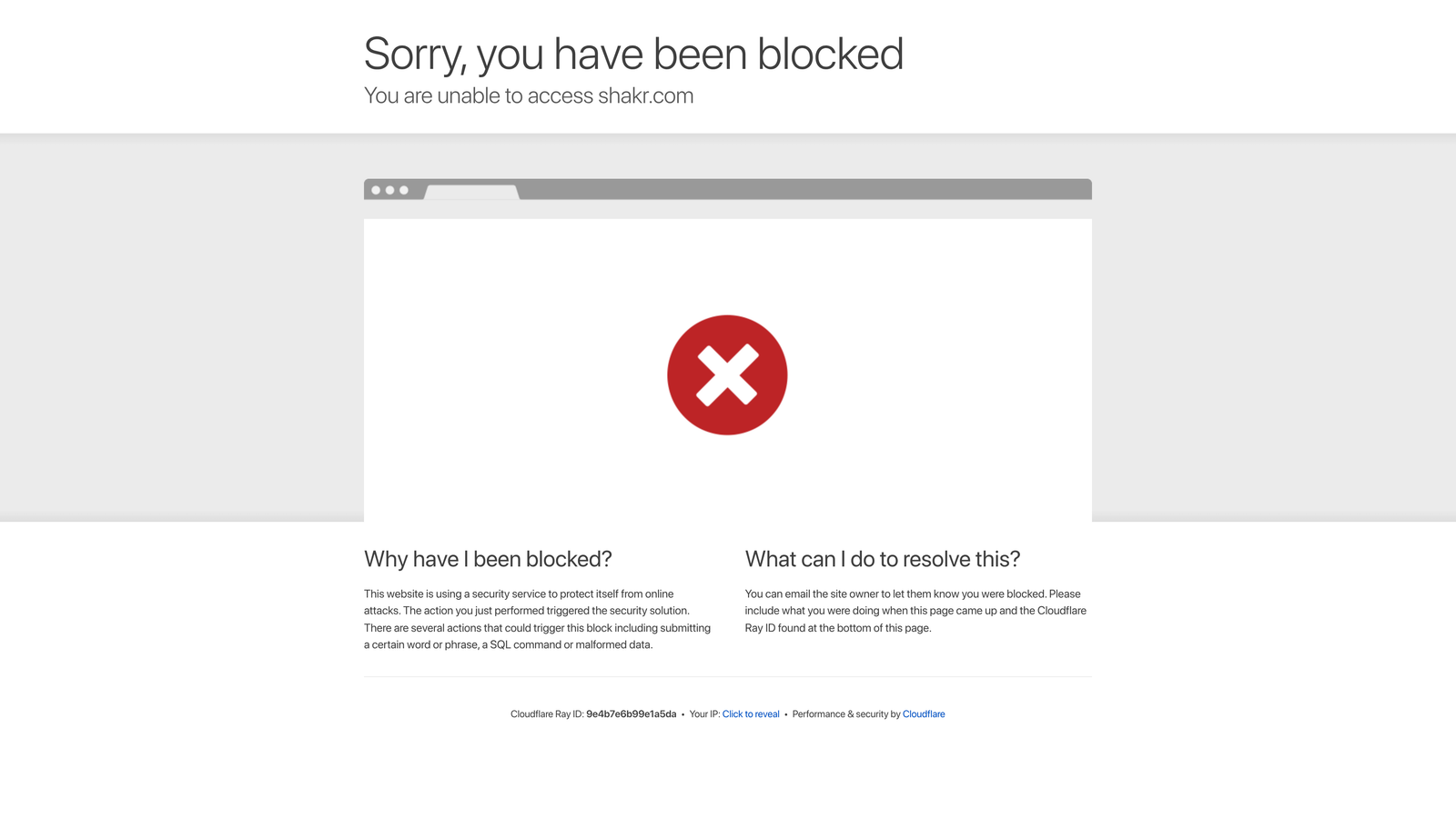 Screenshot of Shakr website