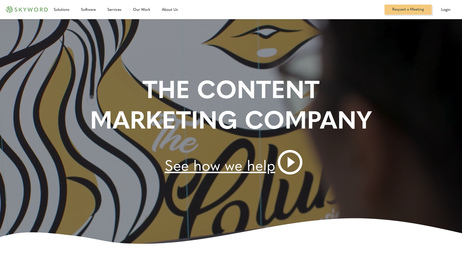 Screenshot of Skyword website