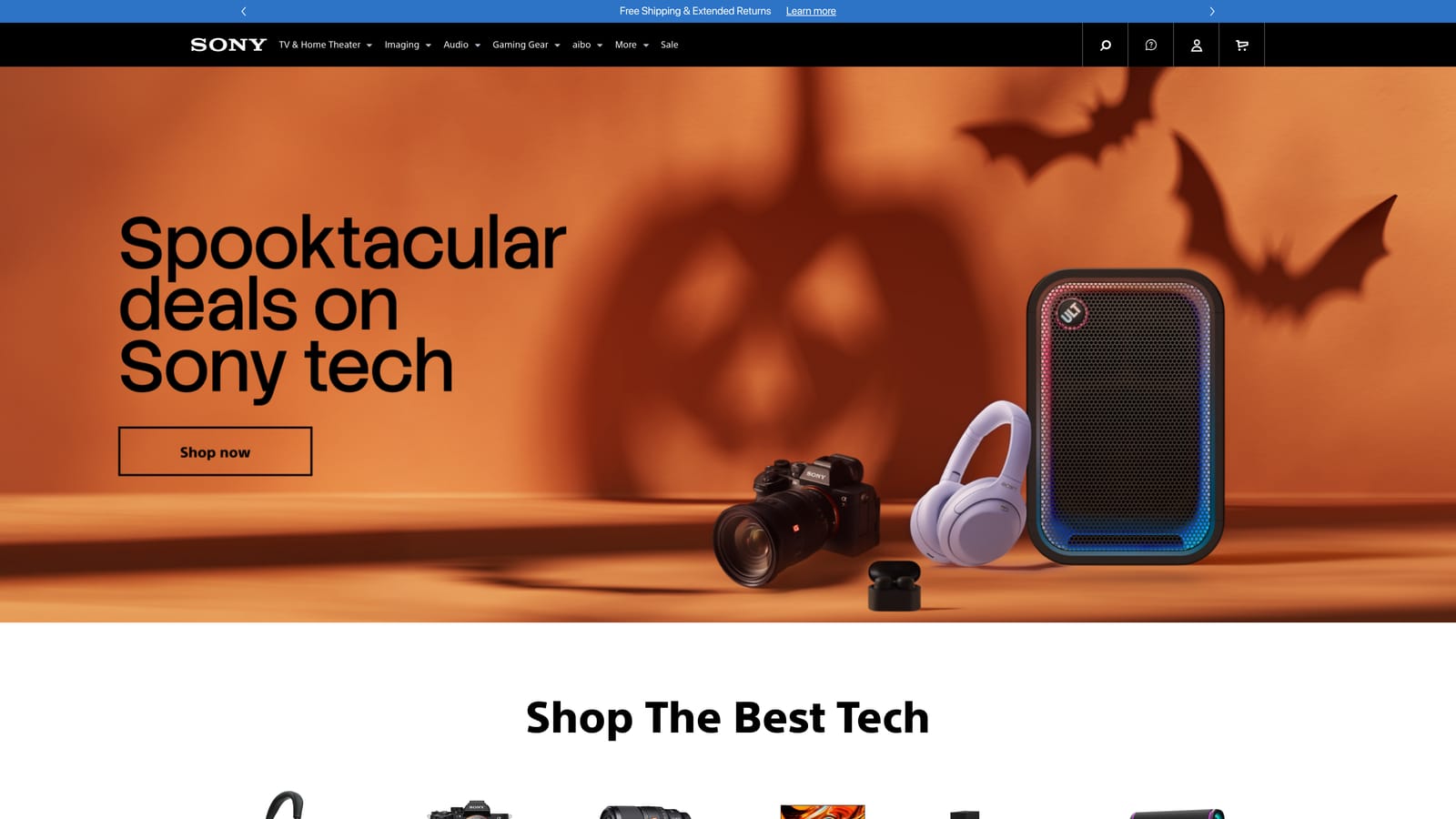 Screenshot of Sony ZV-E10 II website