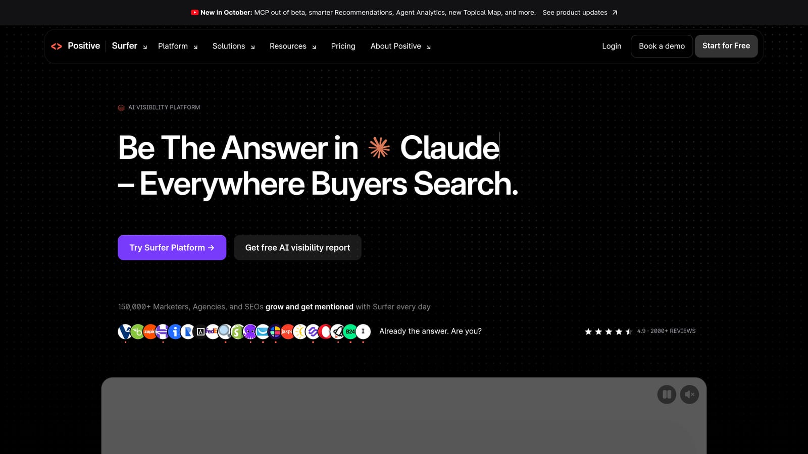 Screenshot of Surfer website