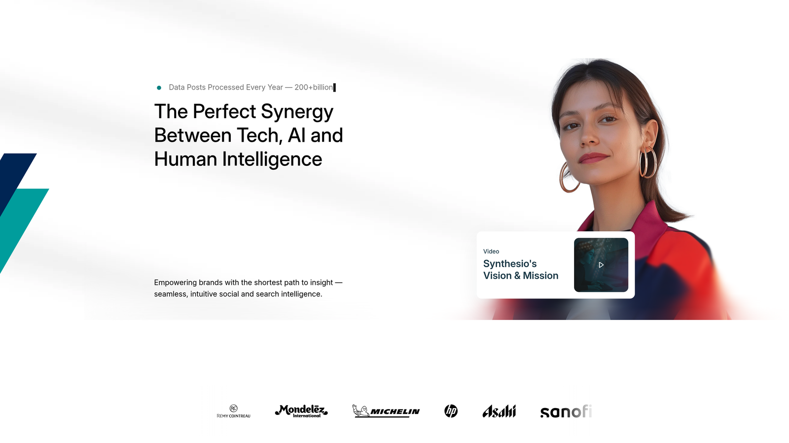 Screenshot of Synthesio website