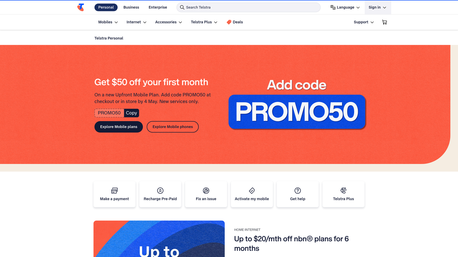 Screenshot of Telstra Calling for Microsoft Teams website