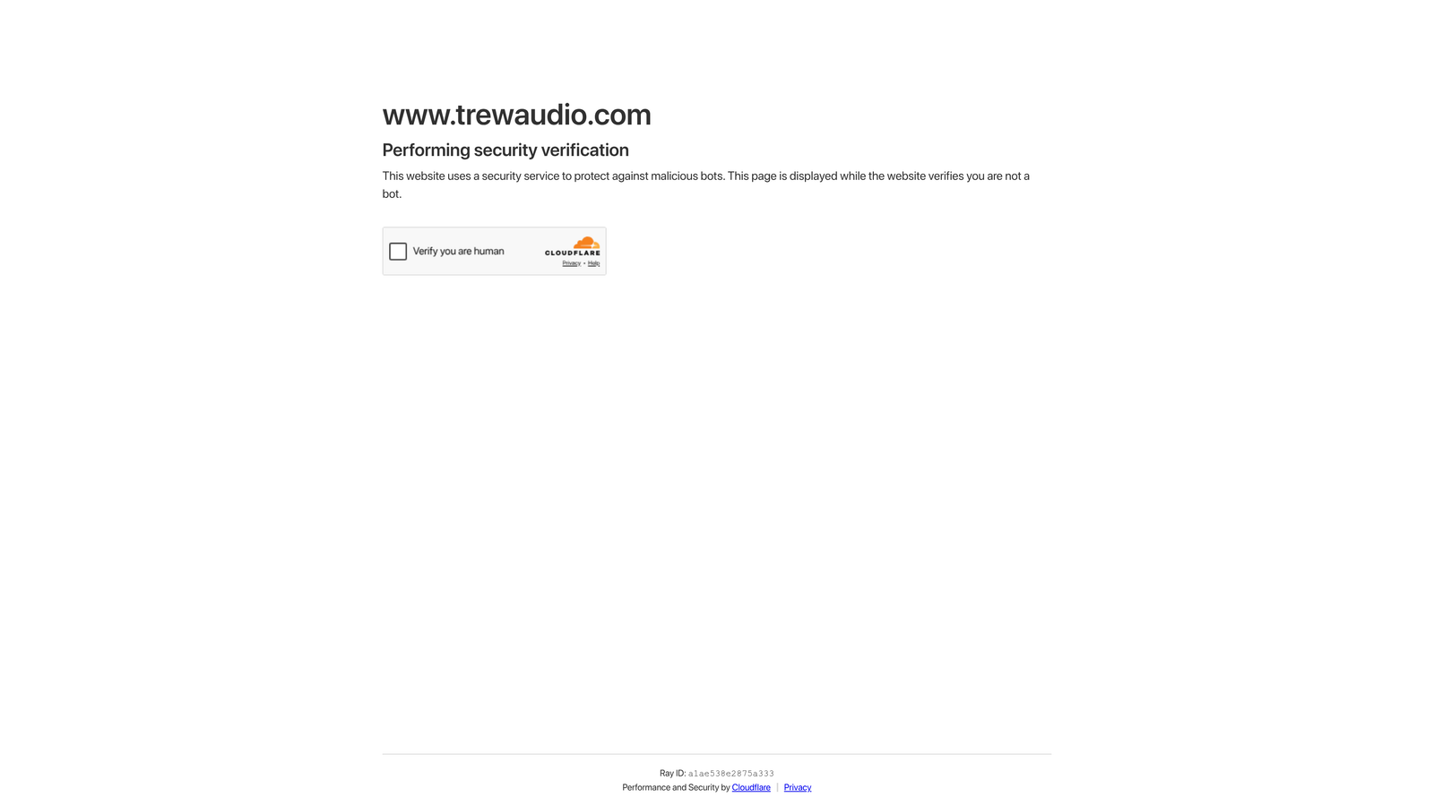 Screenshot of Trew Audio website