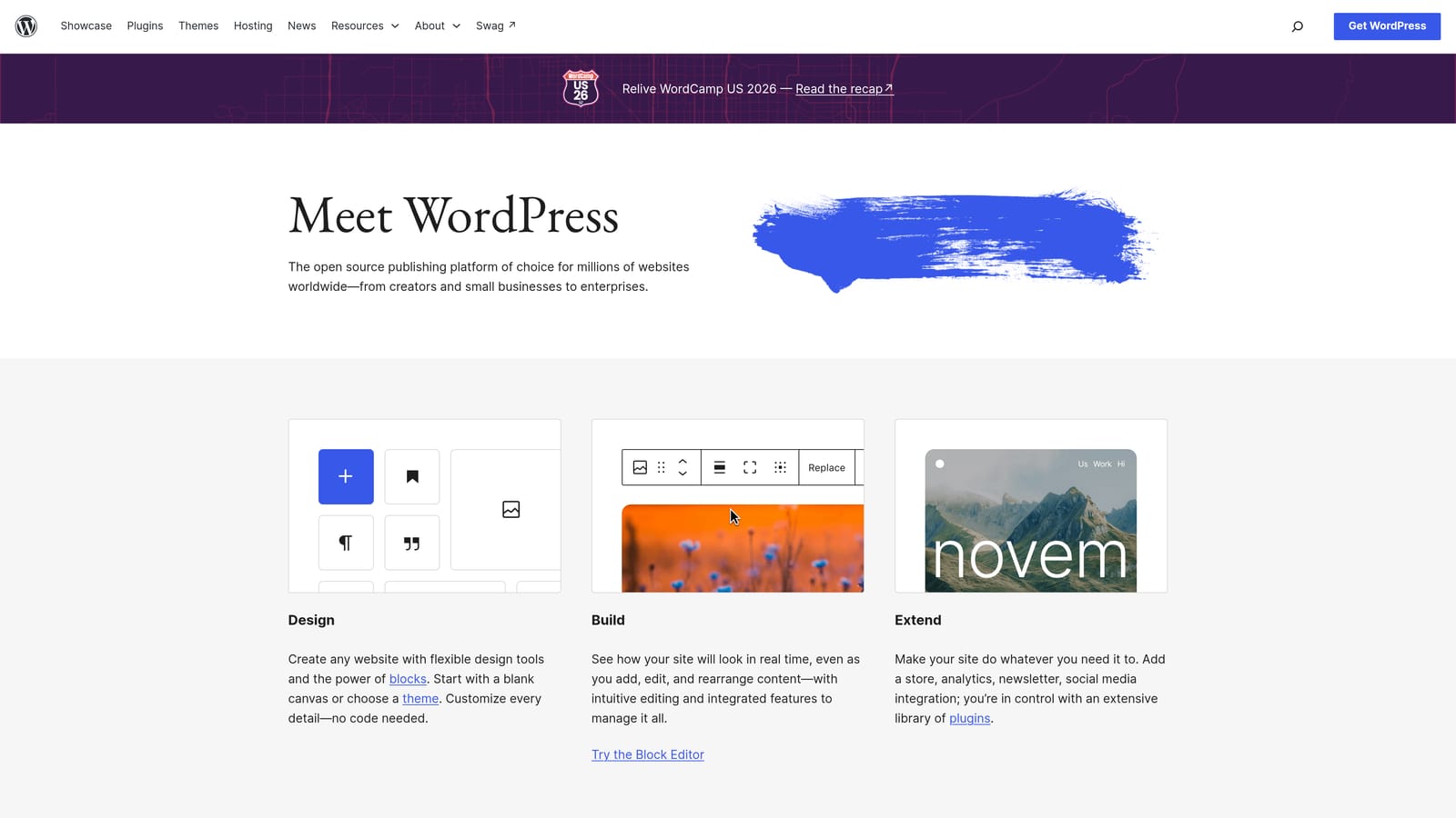 Screenshot of WordPress Native Scheduling website