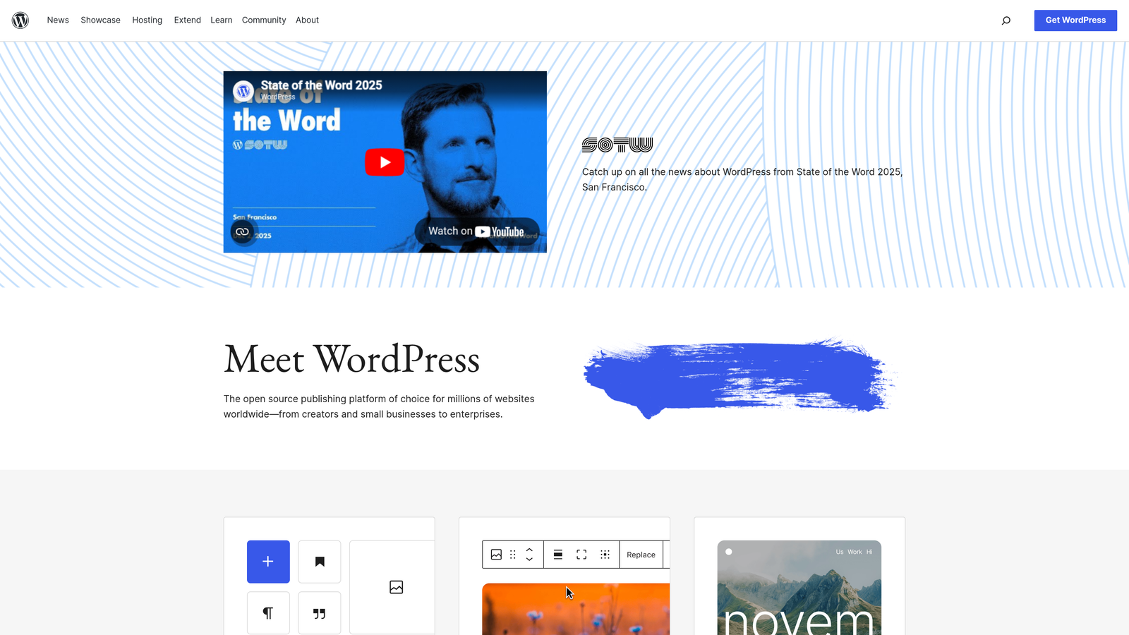 Screenshot of WordPress Scheduled Publishing website