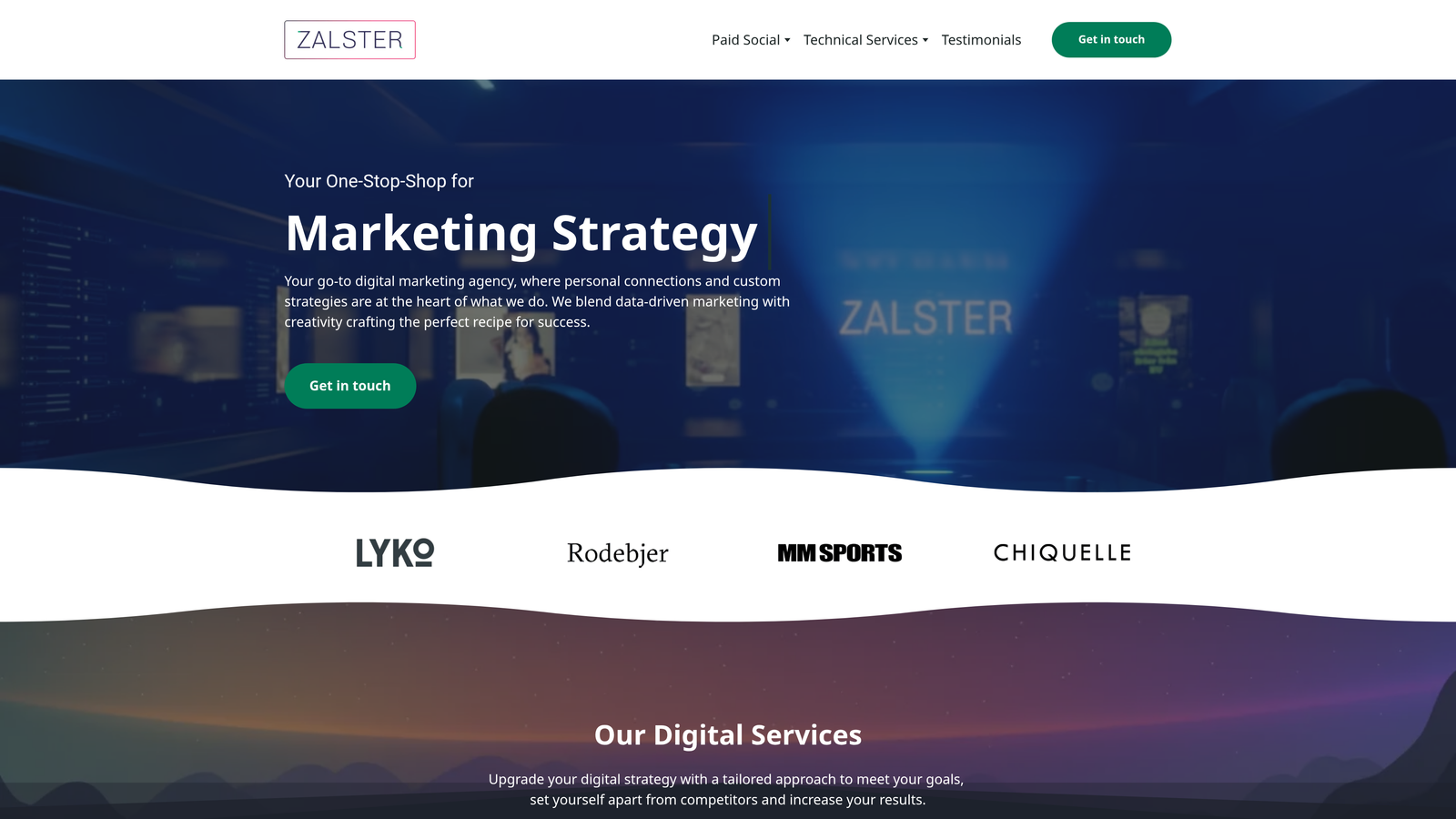 Screenshot of Zalster website