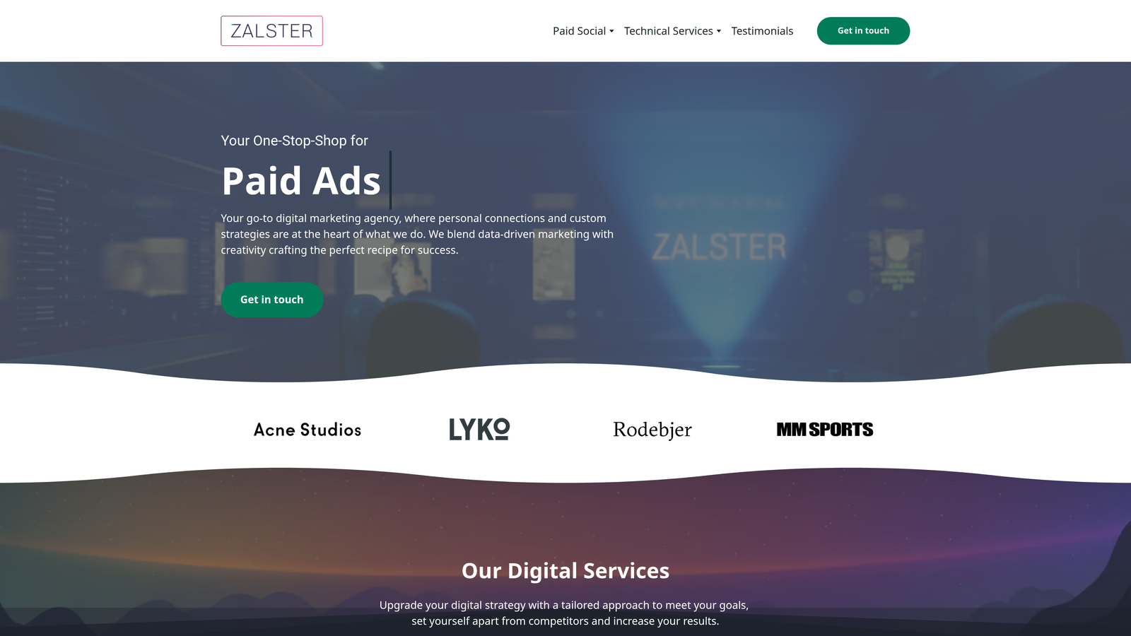 Screenshot of Zalster website