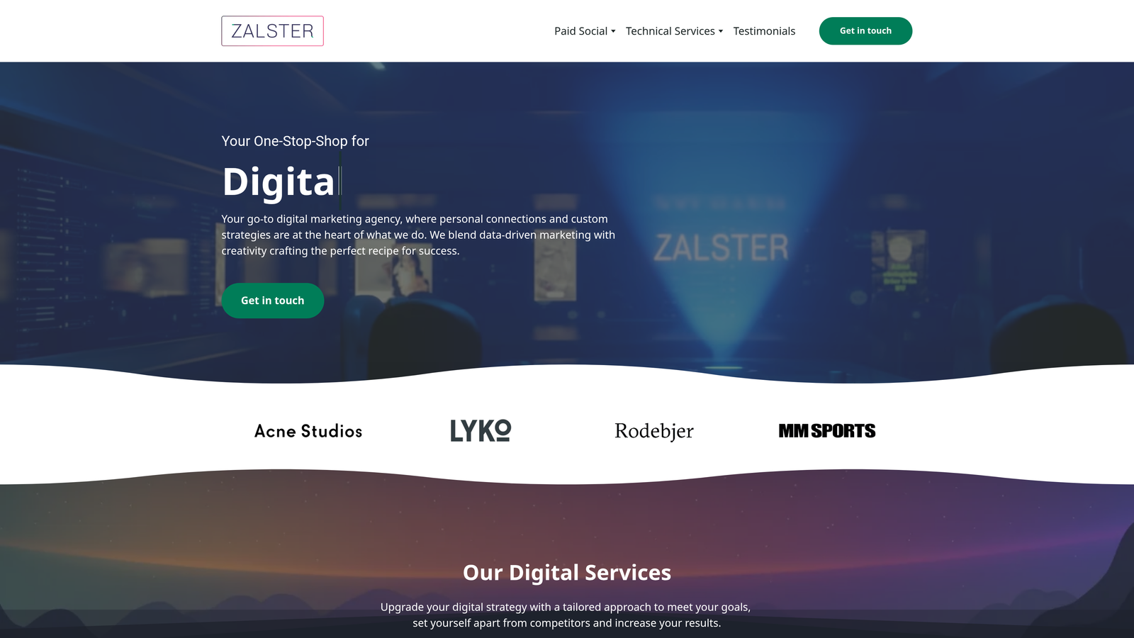 Screenshot of Zalster website