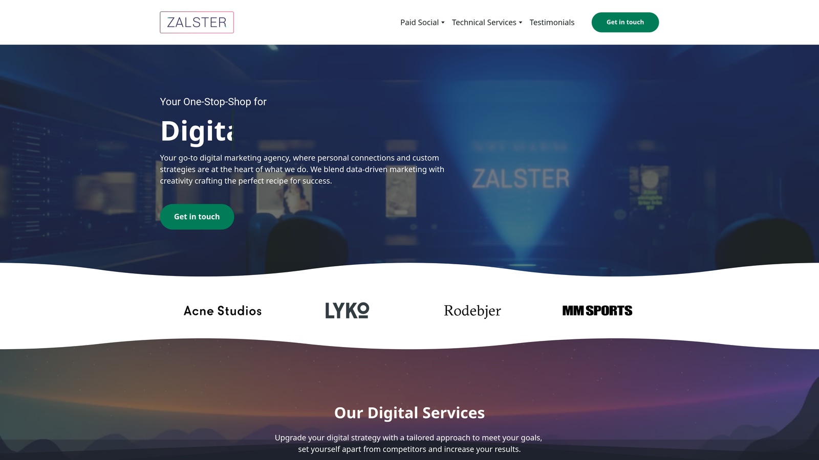 Screenshot of Zalster website