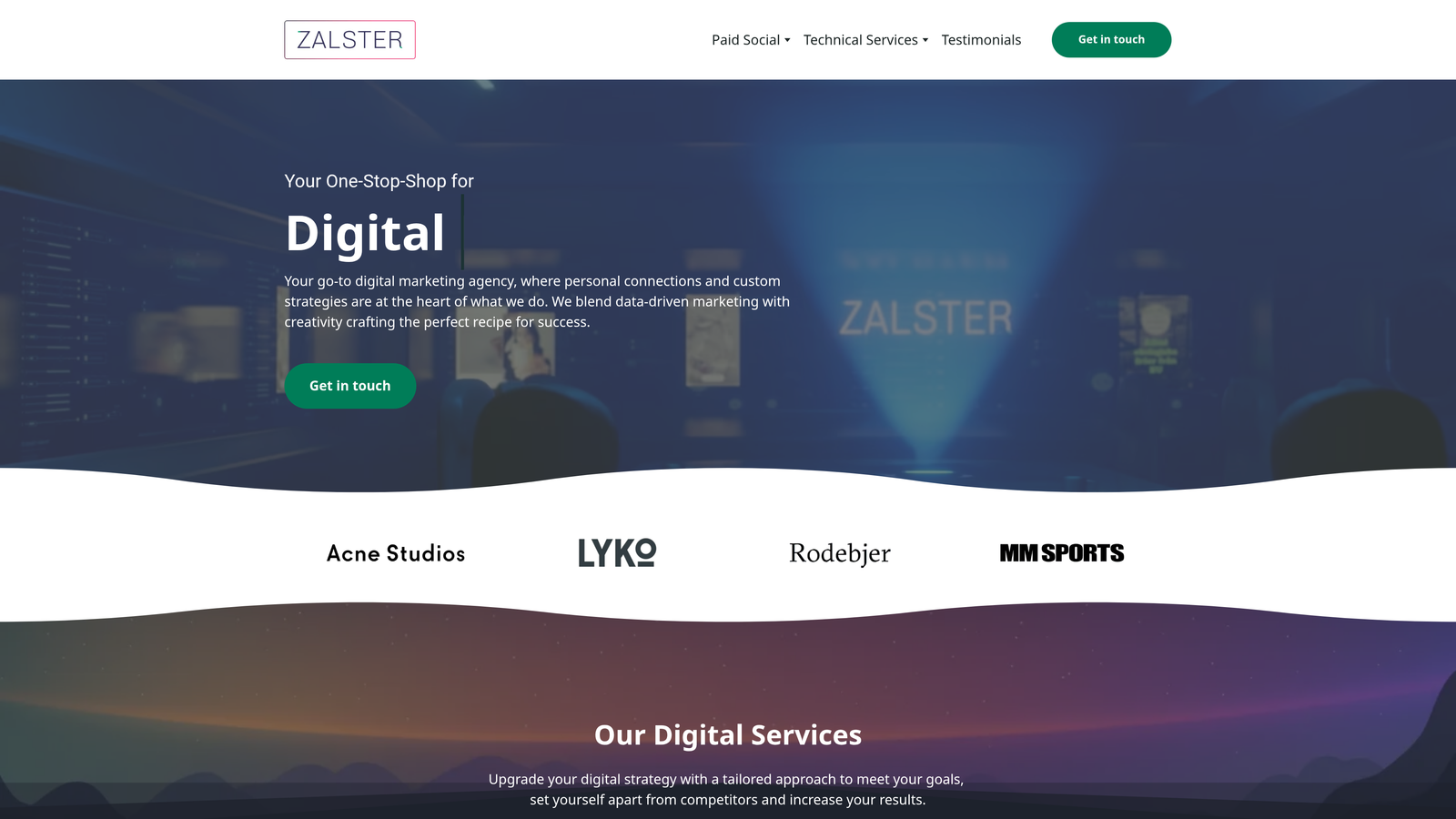 Screenshot of Zalster website