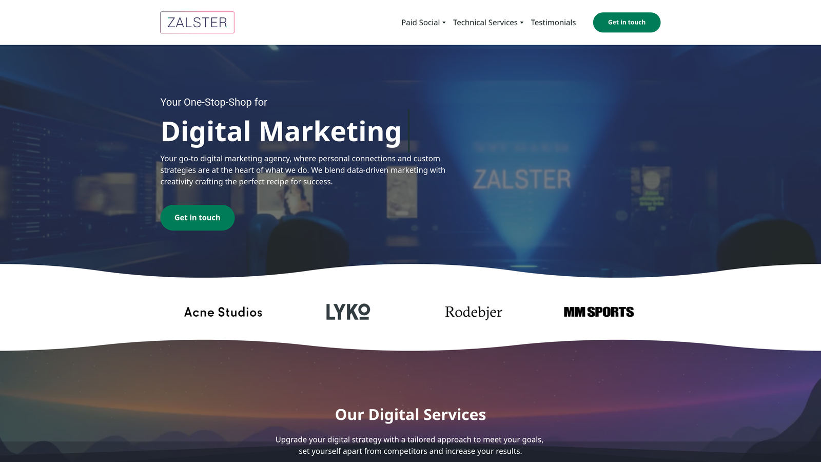 Screenshot of Zalster website