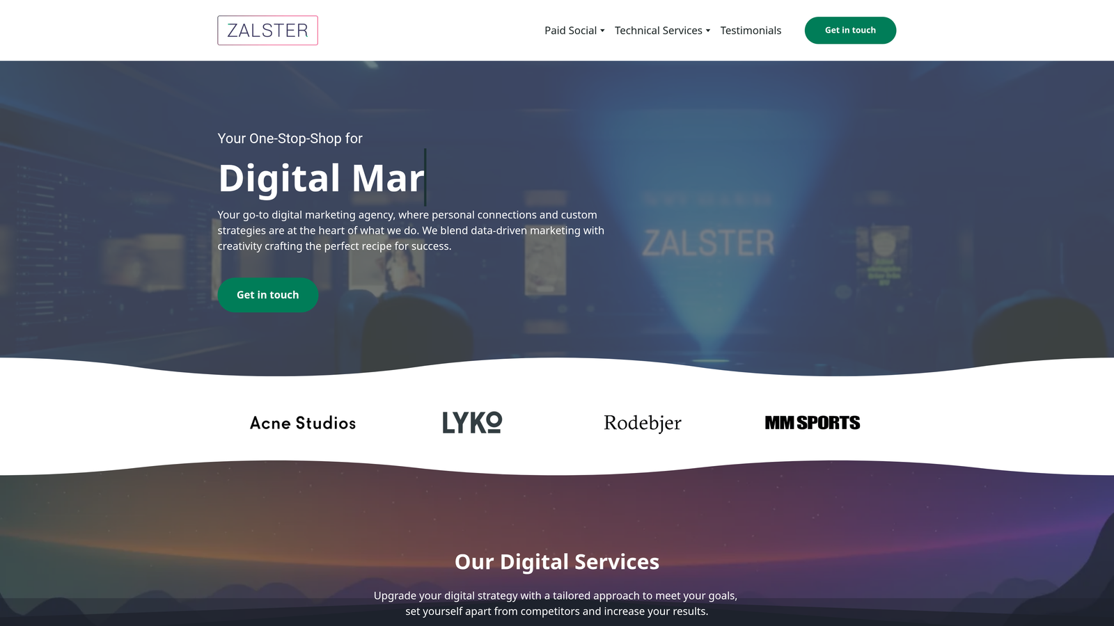 Screenshot of Zalster website