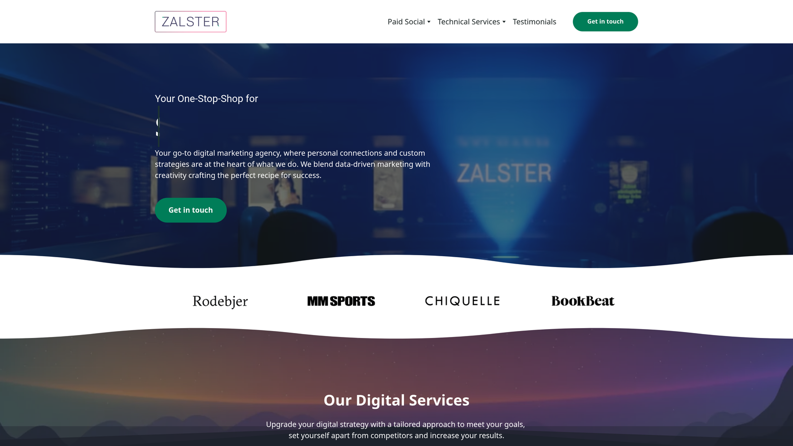 Screenshot of Zalster website