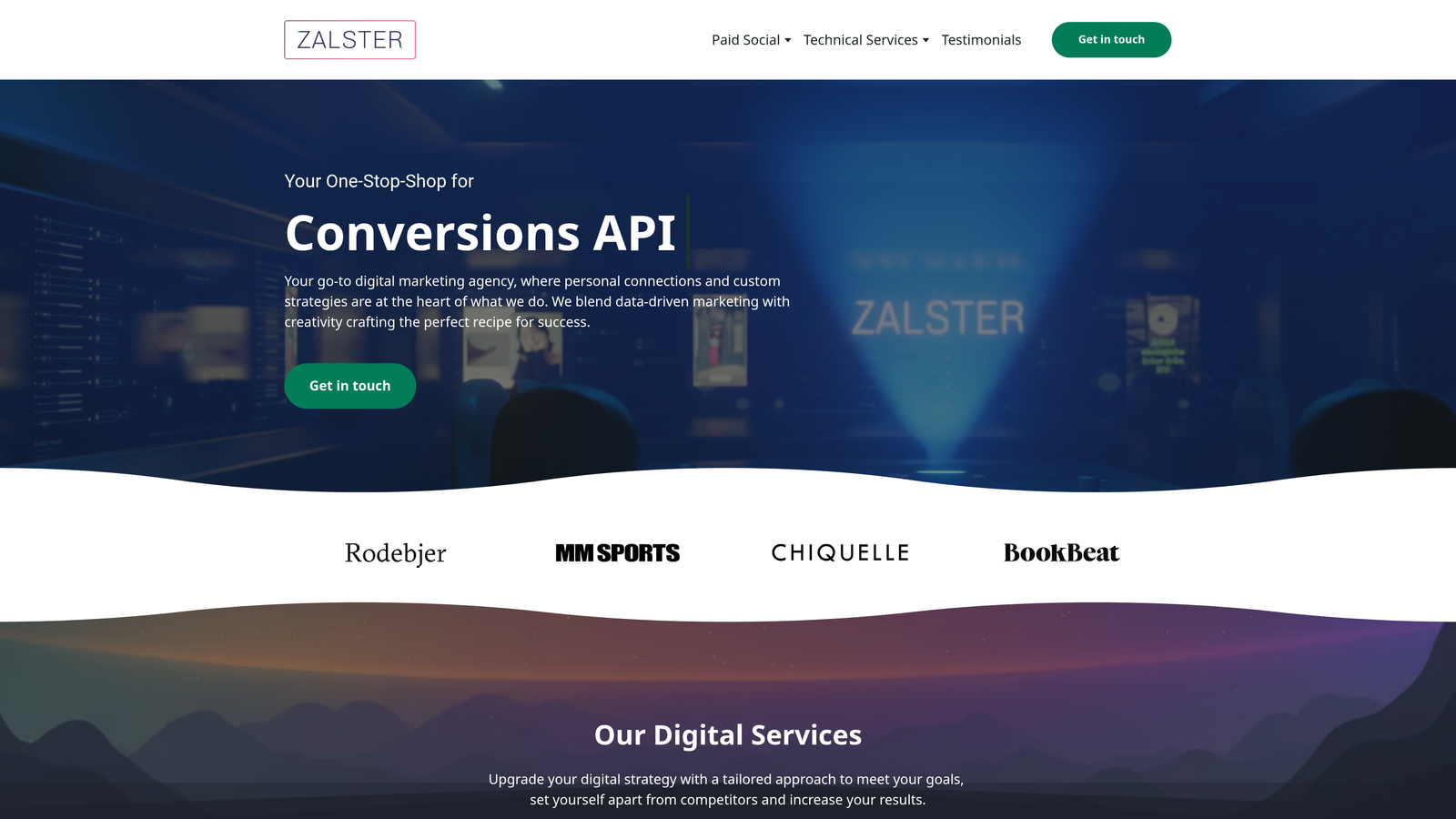 Screenshot of Zalster website