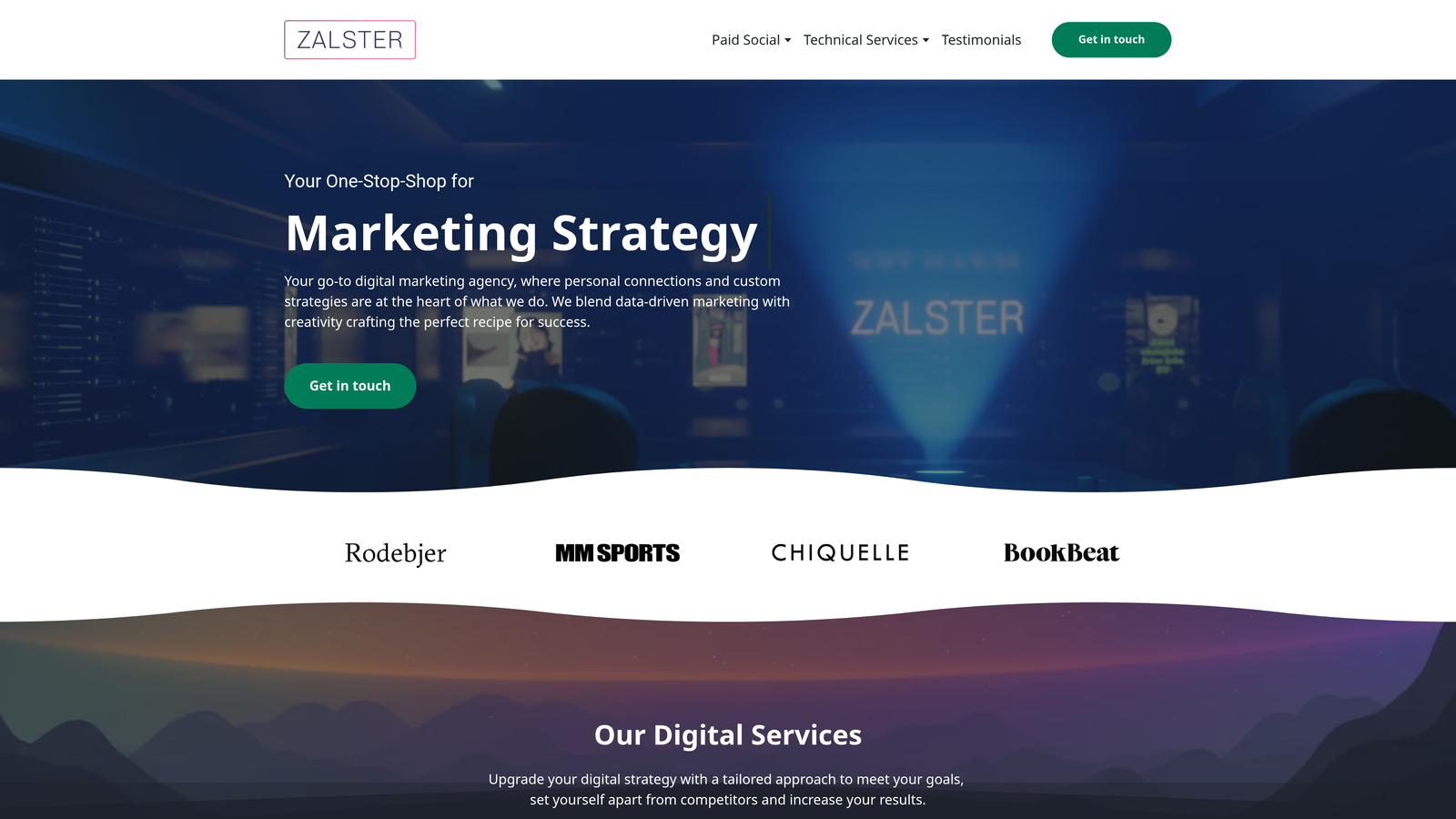 Screenshot of Zalster website