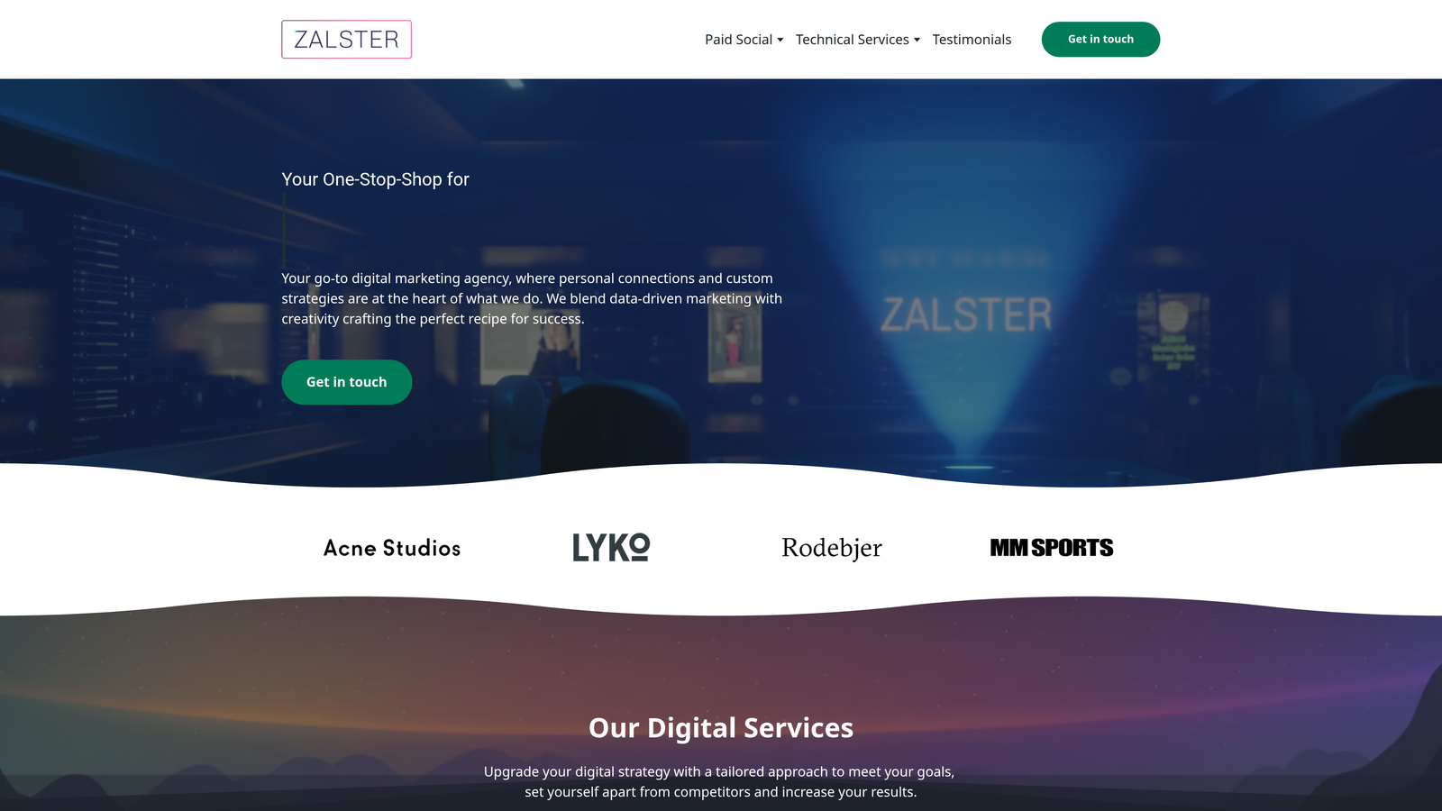Screenshot of Zalster website