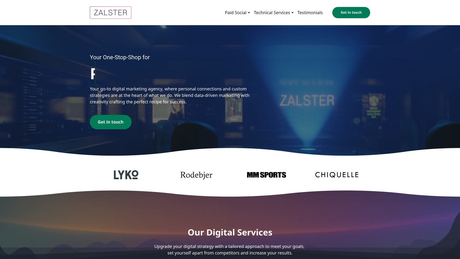 Screenshot of Zalster website