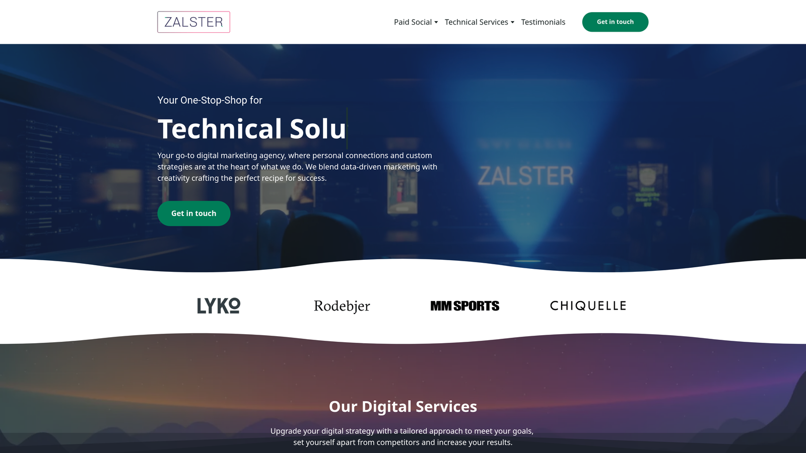 Screenshot of Zalster website