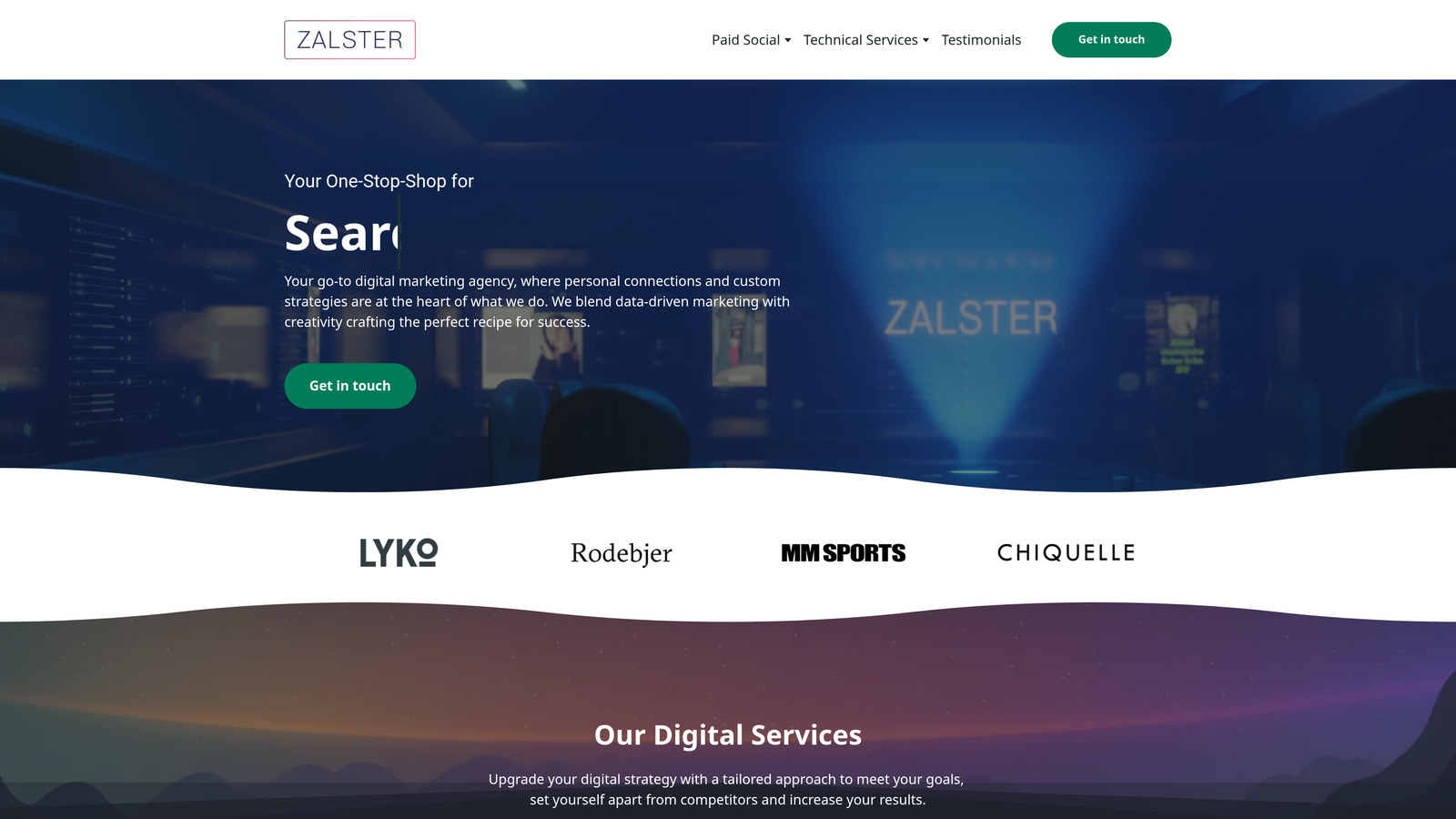Screenshot of Zalster website