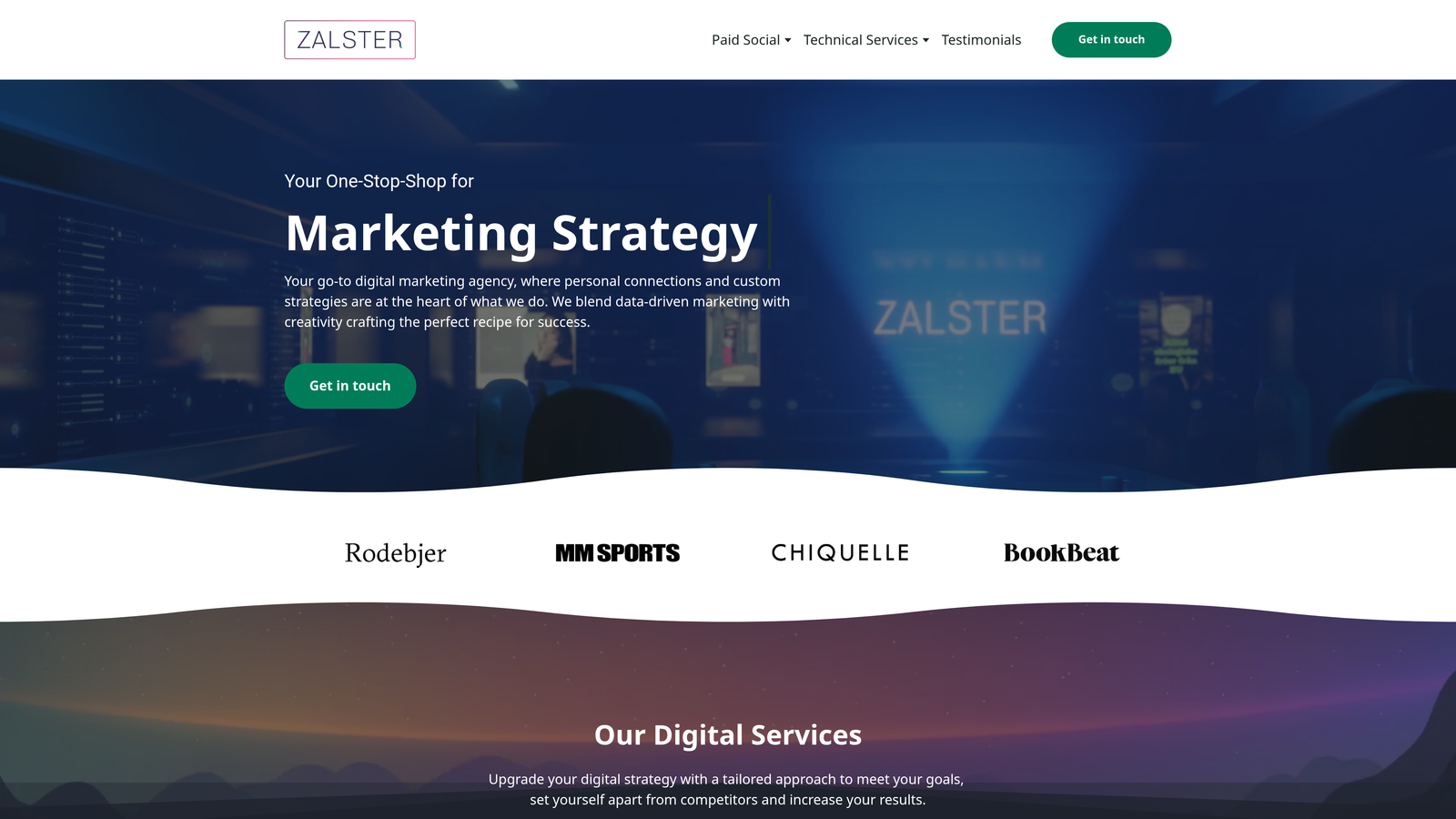 Screenshot of Zalster website