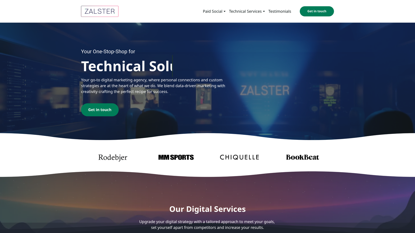 Screenshot of Zalster website