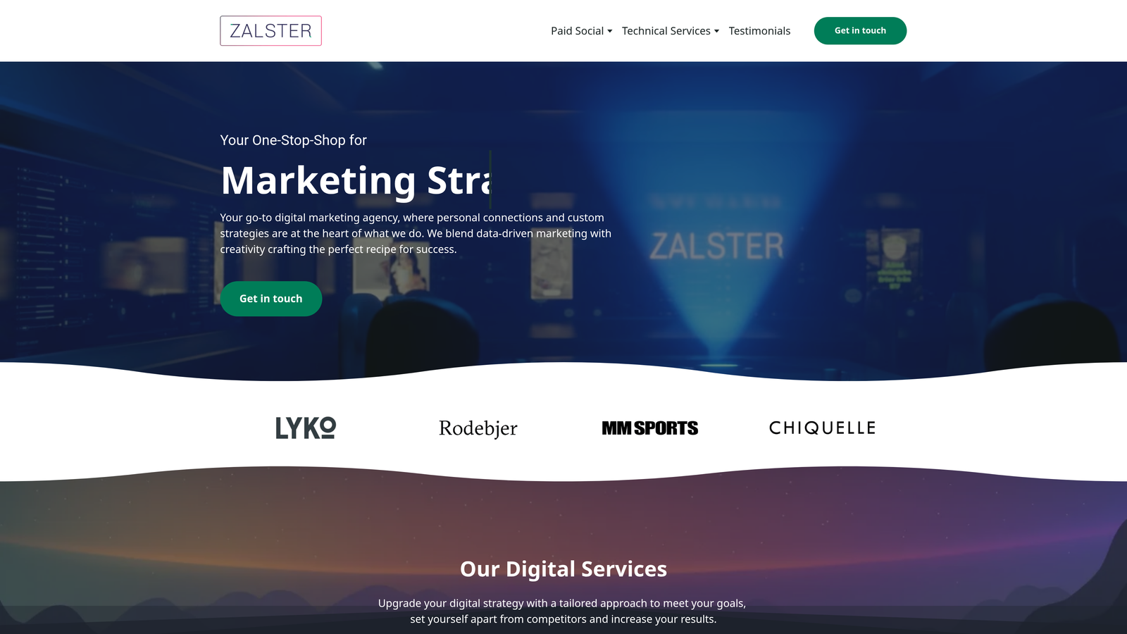 Screenshot of Zalster website