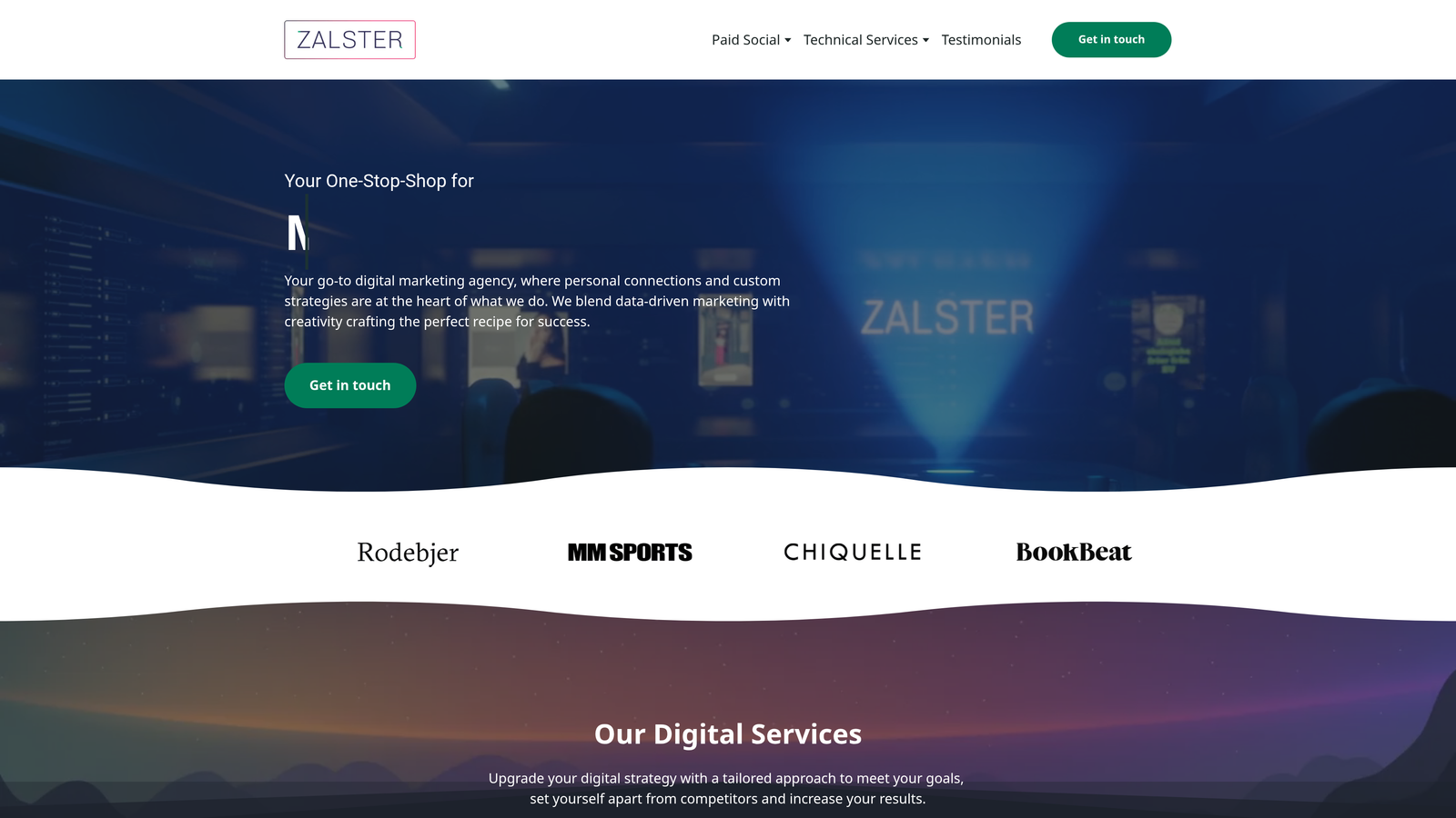 Screenshot of Zalster website