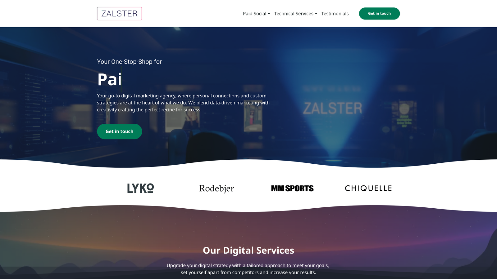Screenshot of Zalster website