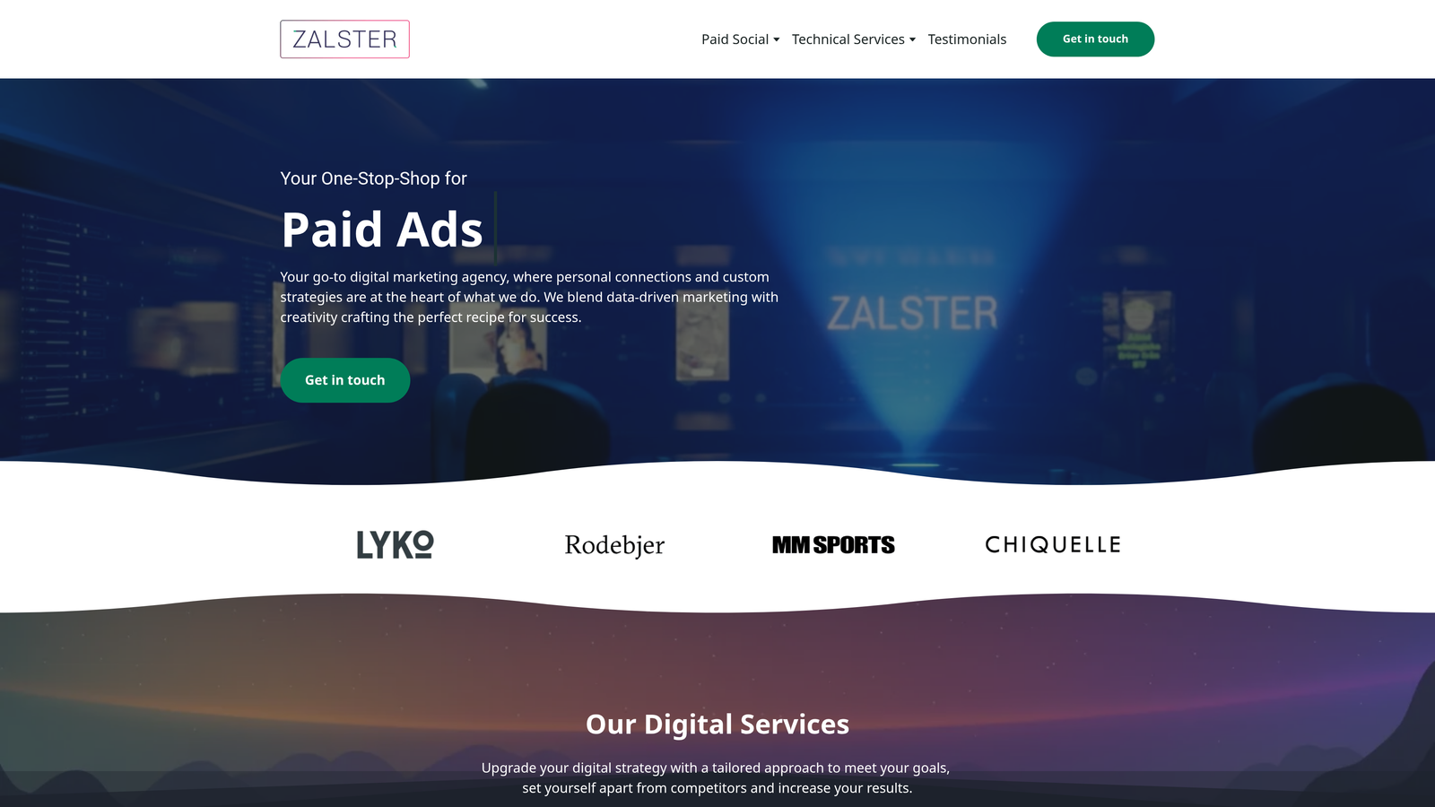 Screenshot of Zalster website