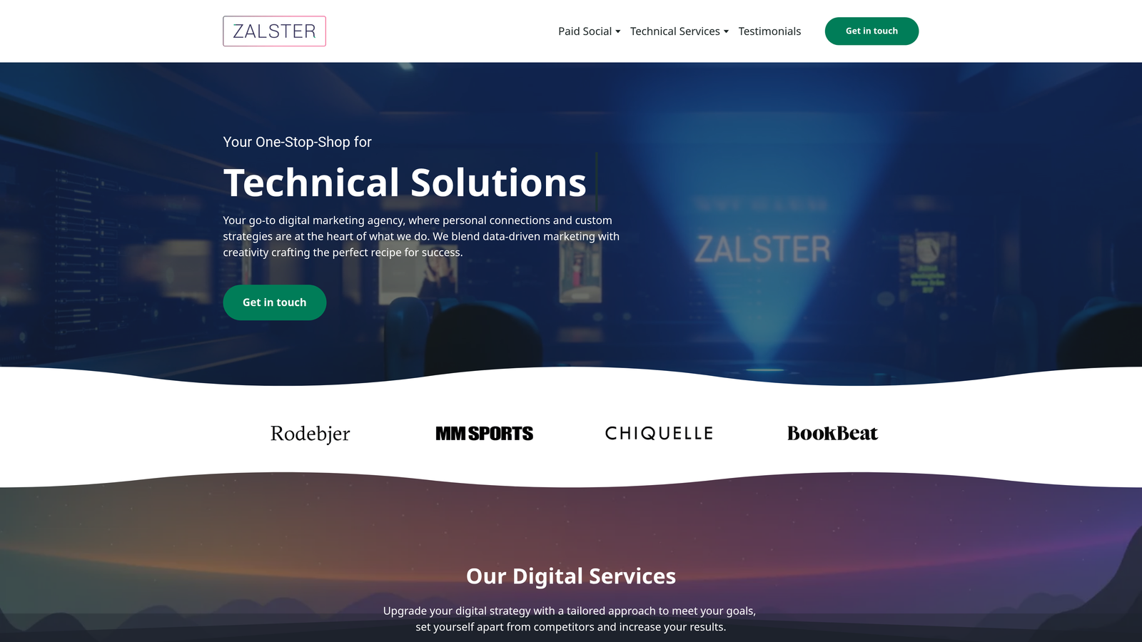 Screenshot of Zalster website