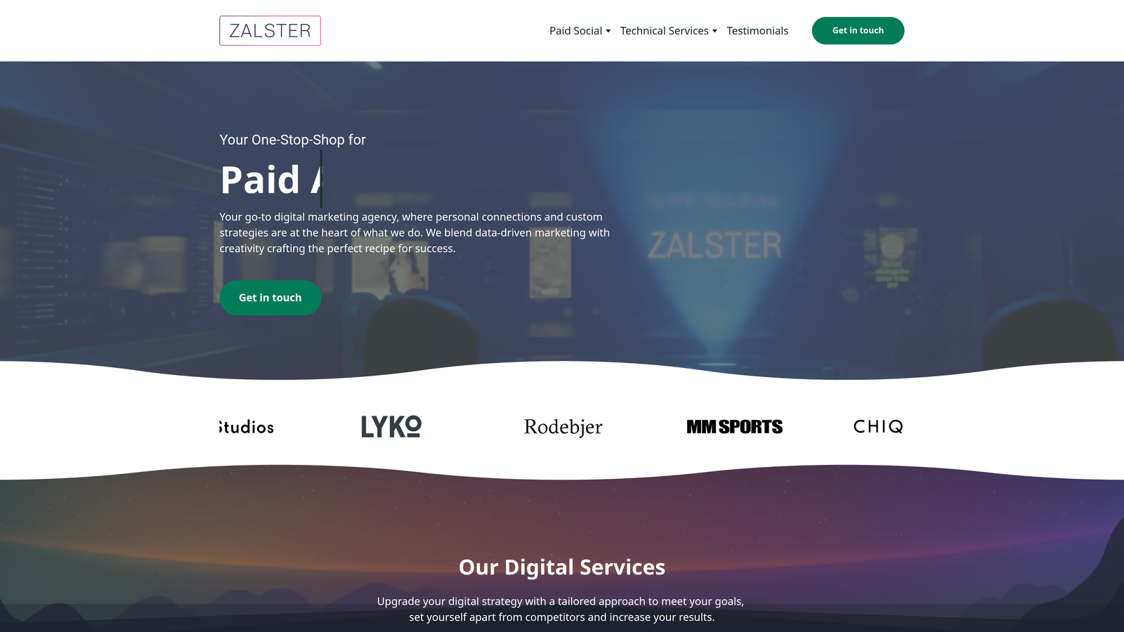 Screenshot of Zalster website