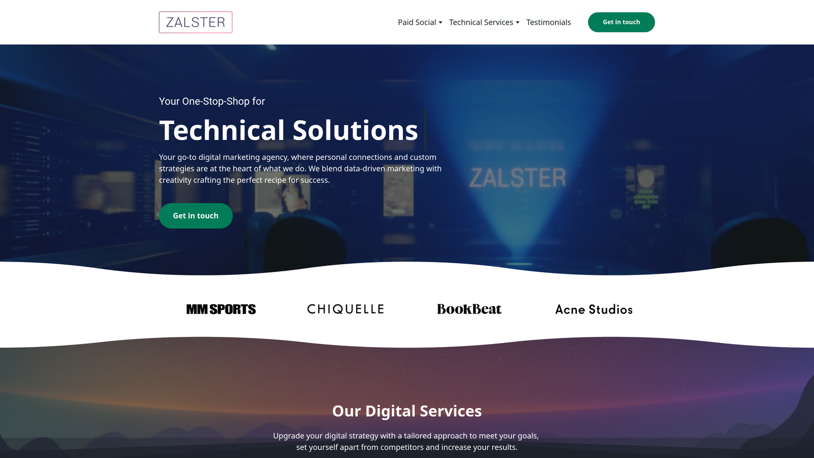 Screenshot of Zalster website