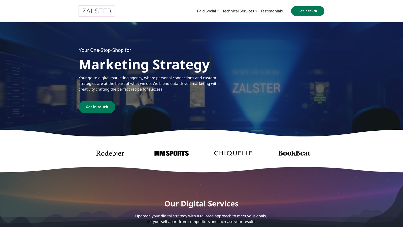 Screenshot of Zalster website