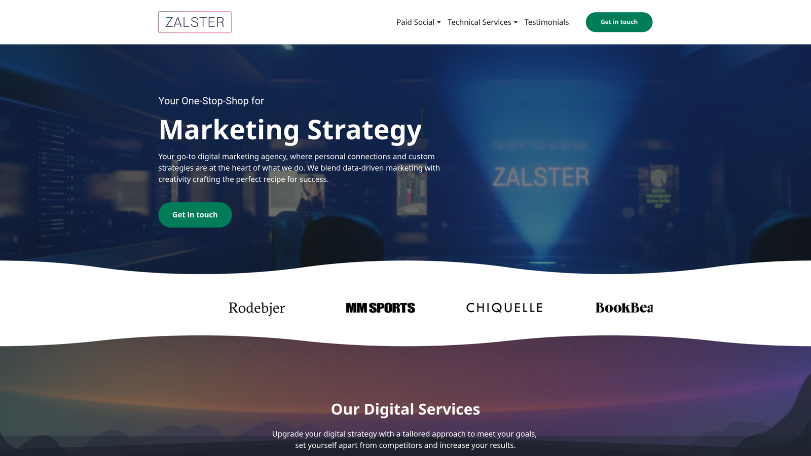 Screenshot of Zalster website