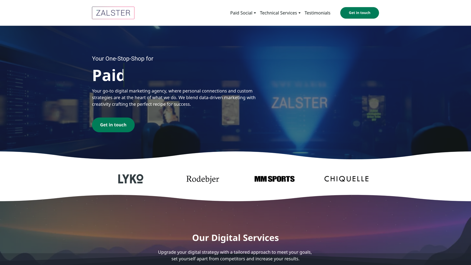 Screenshot of Zalster website